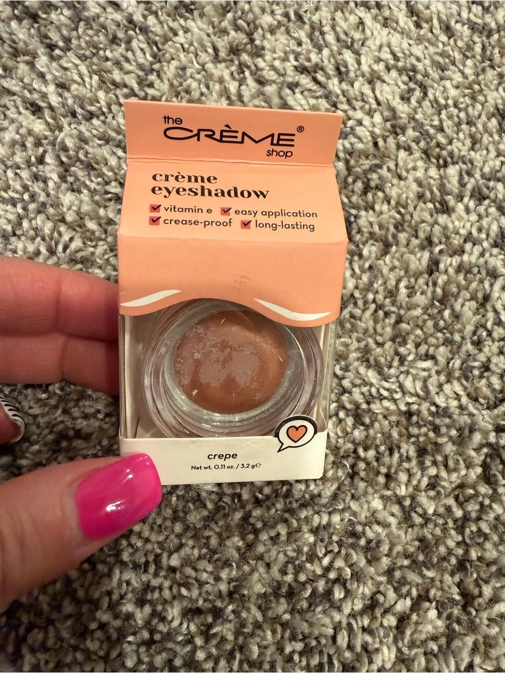 The Crème Shop Crème Eyeshadow Crepe NIB